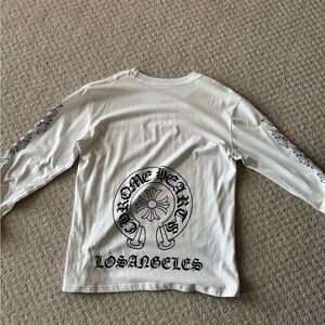 Chrome Hearts Graphic Long Sleeve Tee - White